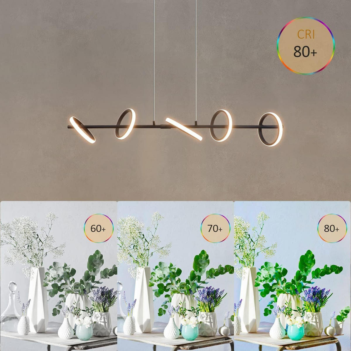 PENDELLEUCHTE Nikolaus 106/25/150 cm - Schwarz, Metall (106/25/150cm) - Nettlife