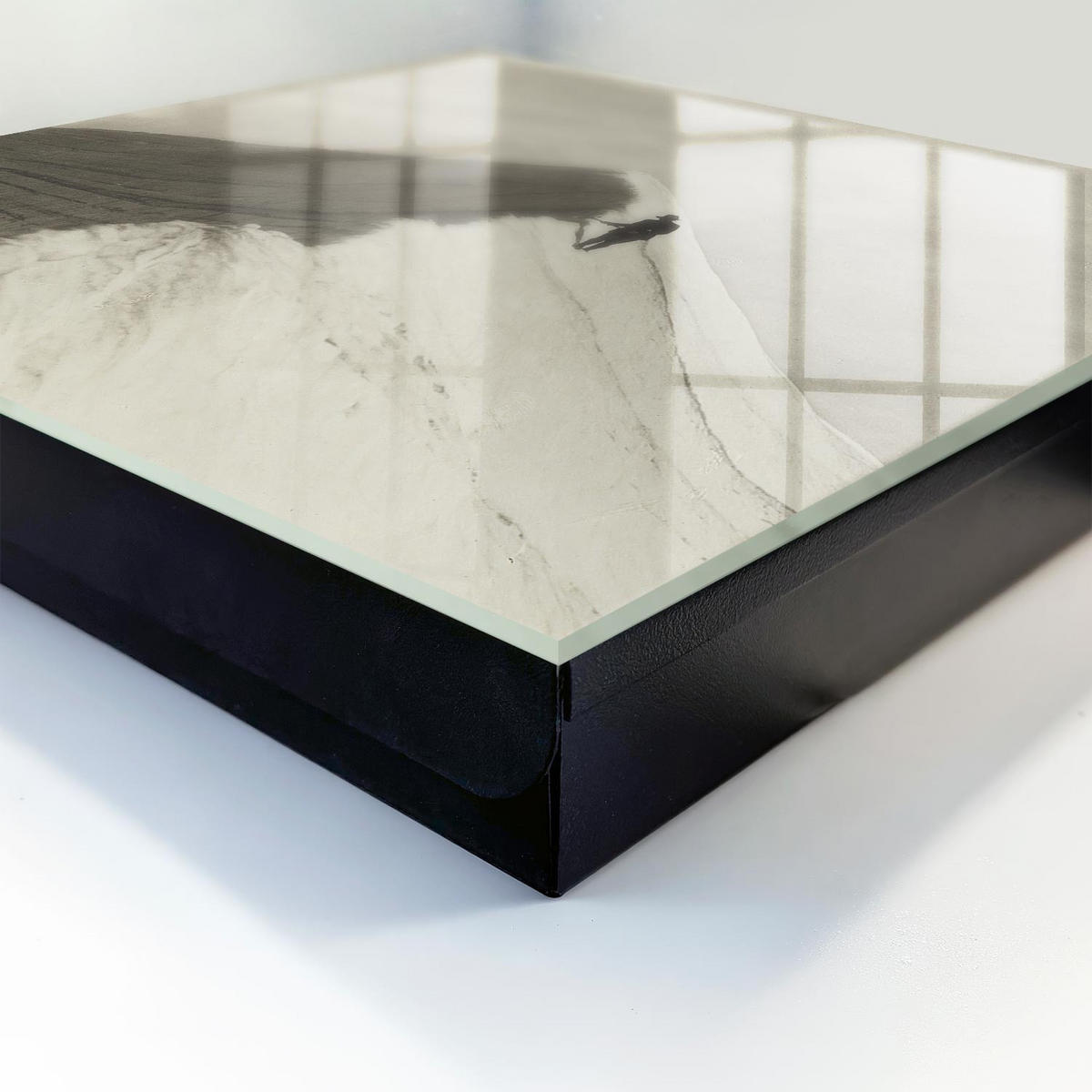 SCHLÜSSELBOX Schwarz 30x30 cm- Türöffnung nach rechts - Bergsteigen - Weiß, Metall (30/30/5cm) - TULUP