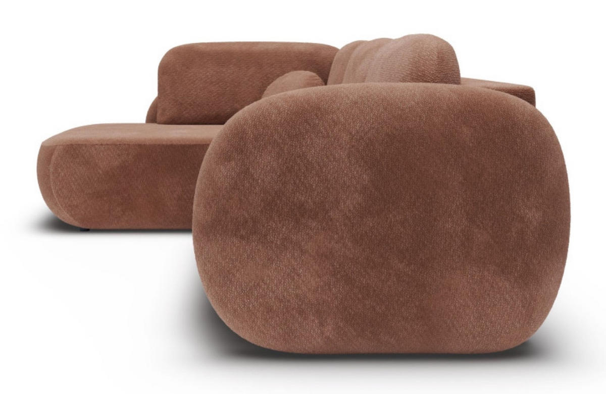 ECKSOFA Braun OLIVIO II Ausziehbar Links - Braun, Textil (289/190cm) - Sepro Meble