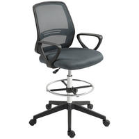 BÜROSTUHL Grau Netzgewebe, ABS-Kunststoff 68xx66x120 xm - Grau, Kunststoff (66/120/68cm) - DESIGN IN