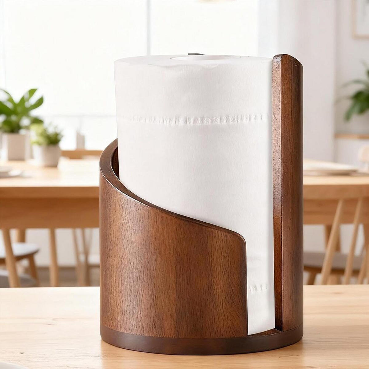 KÜCHENPAPIERHALTER, Holz,Dunkelbraun, 16,,5 x 25,8 cm - Braun, Holz (16.5/25.8/16.5cm) - Authentics