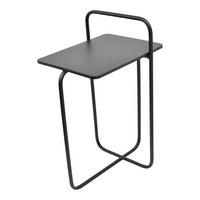 BEISTELLTISCH Easy Schwarz - Schwarz, Metall (28/37/68cm) - LOFT42