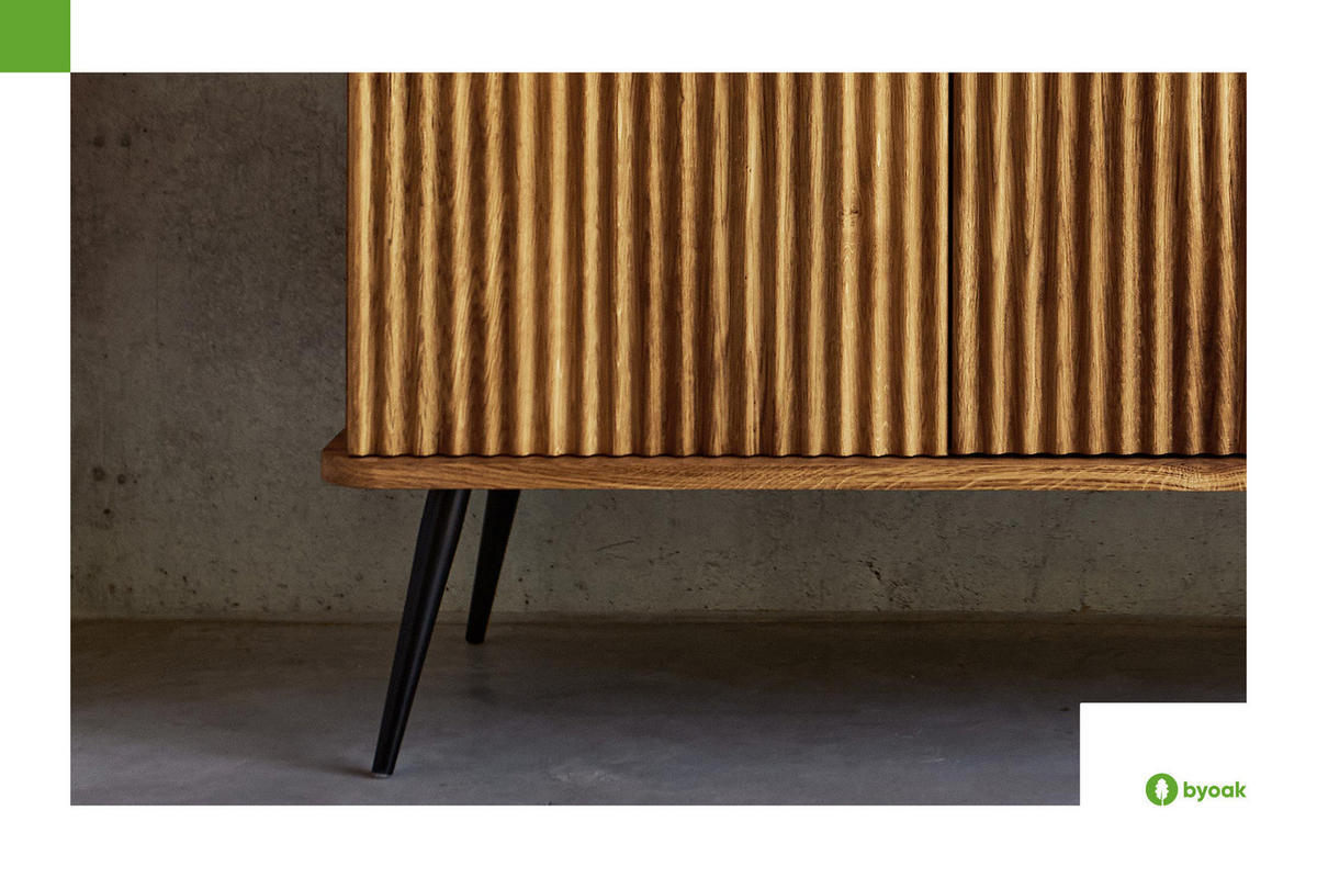 BÜCHERREGAL LINA Wildeiche - Wildeiche, Holz (97/176/46cm) - byoak