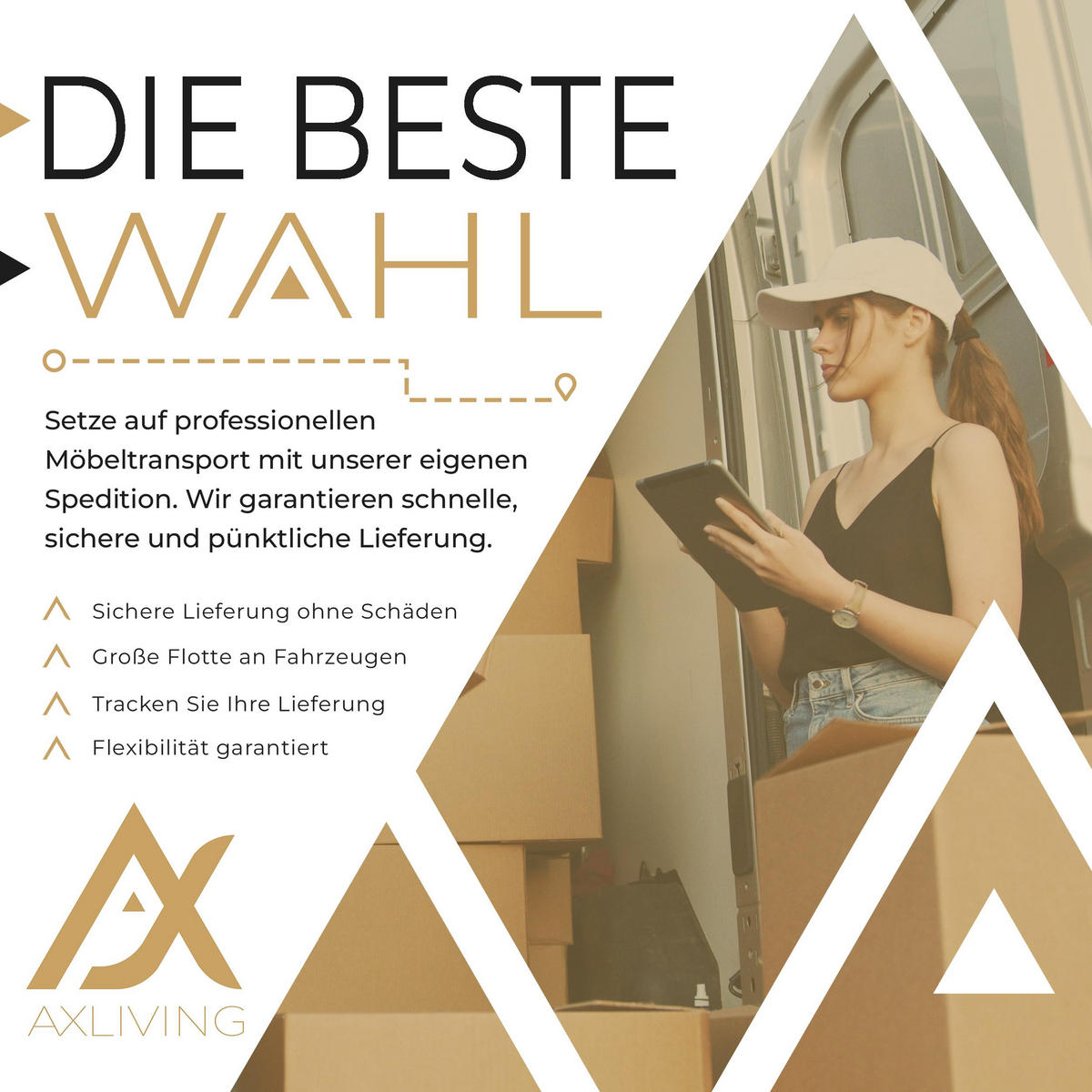 WOHNWAND Kossana 4 Modern Weiß/Goldene Eiche 255/142/43 cm Designmöbel - Hellbraun/Weiß, Holzwerkstoff/Kunststoff (255/142/43cm) - AX Living