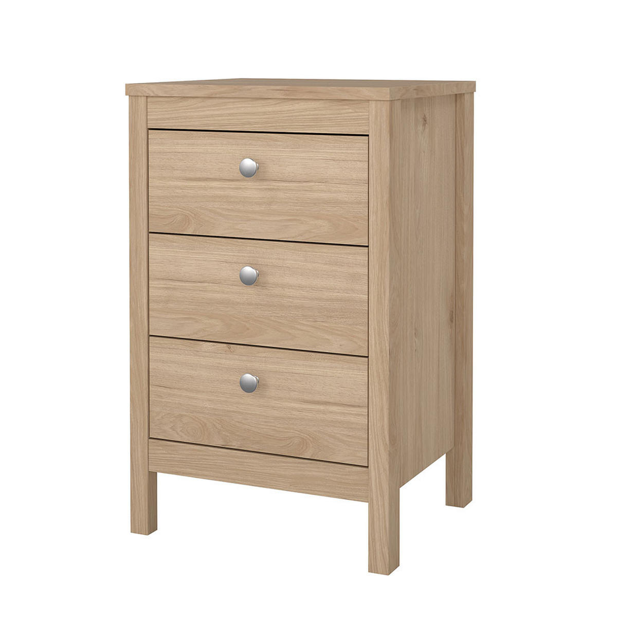 NACHTTISCH, Madrid, Eiche, Holzwerkstoff, 44 x 39 x 71 cm - Eichefarben, Holzwerkstoff (44/71/39cm) - ebuy24