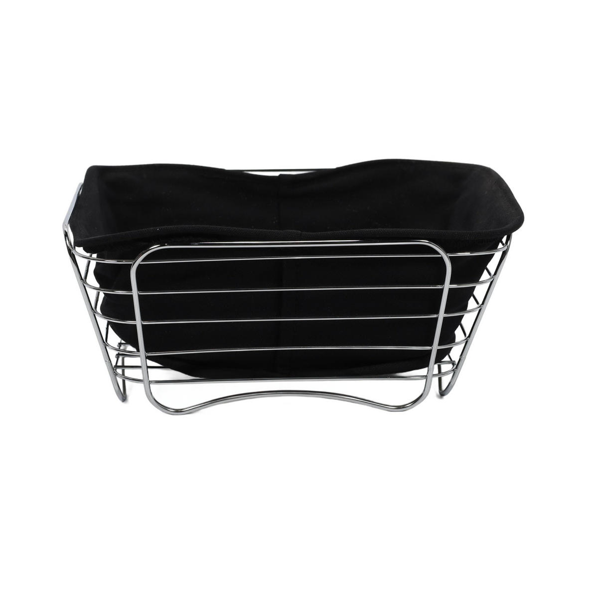 KORB für Brot 26/26/11 cm - Schwarz, Metall (26/11/26cm) - Kesper