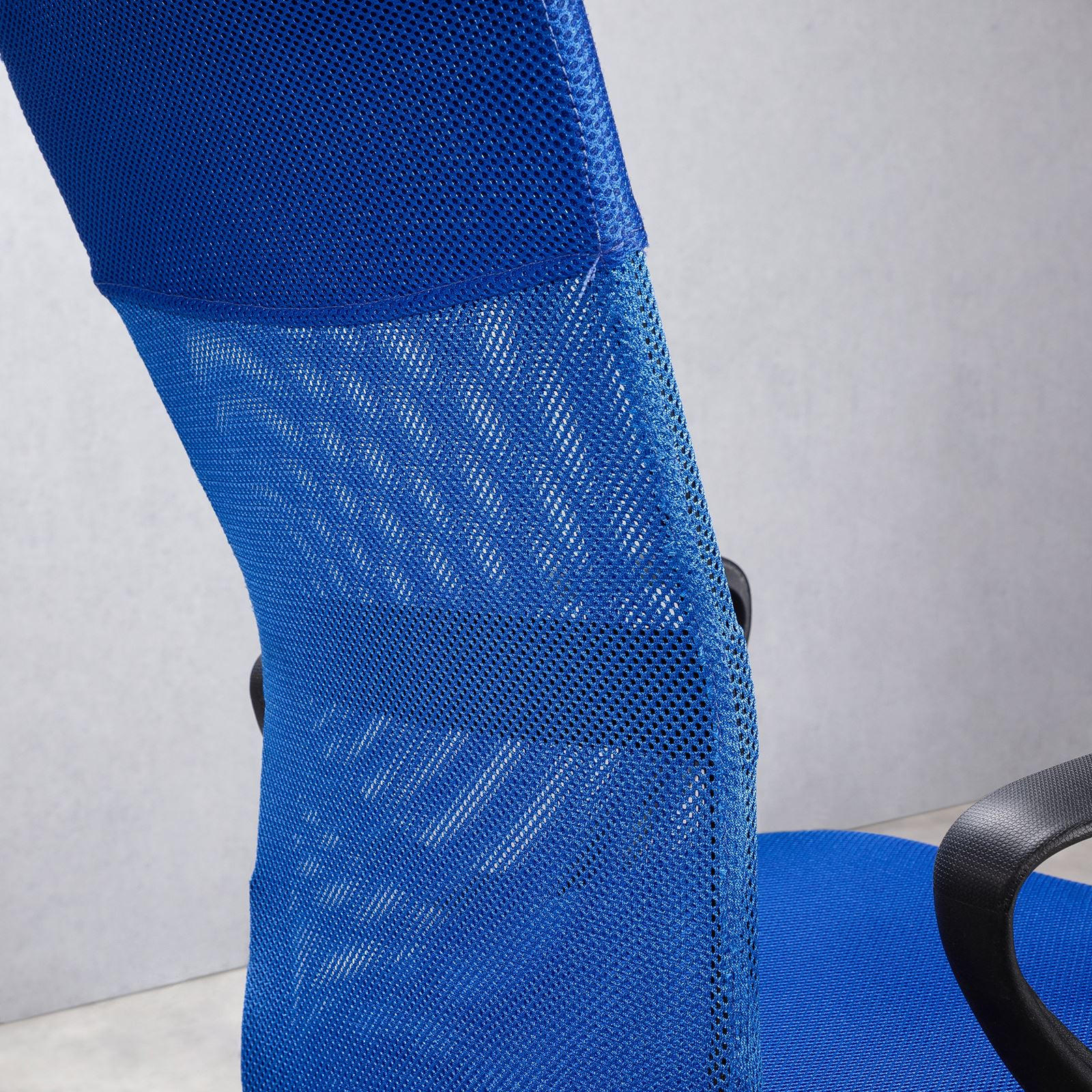 BÜRODREHSTUHL JOGO - Blau, Textil (55/99/50cm) - IDIMEX