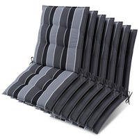 NIEDERLEHNER Sun-NL 105x50x8cm Anthrazit-Gestreift (7tlg) - Dunkelgrau, Textil (50/100cm) - Beautissu 