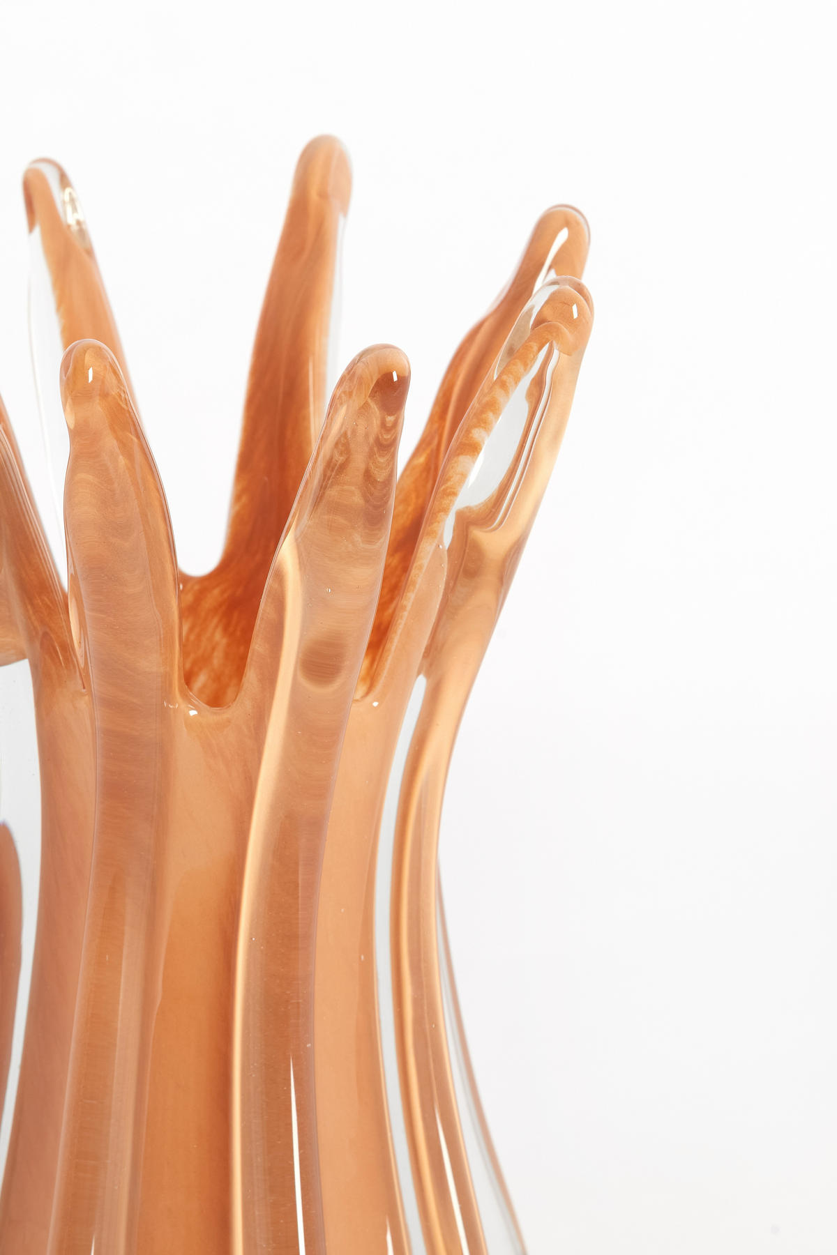 VAZE Relien Braun 15/15/25 cm - Braun, Glas (25cm) - Light & Living