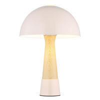 TISCHLEUCHTE Paulin Holzoptik Beige - Beige, Metall (25/25/36.5cm) - Nowa