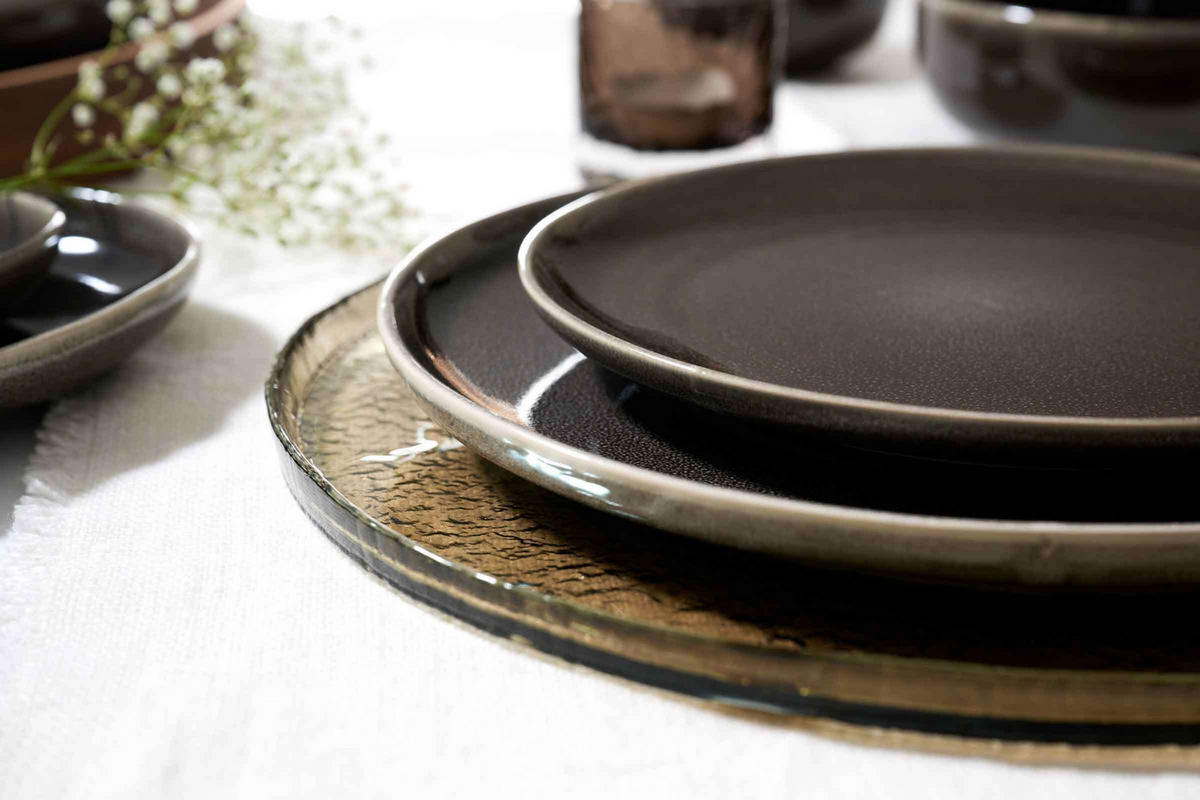 SERVIERPLATTENSET Eda braun 2er Set - Braun, Keramik (1/1/1cm) - Ritzenhoff Breker