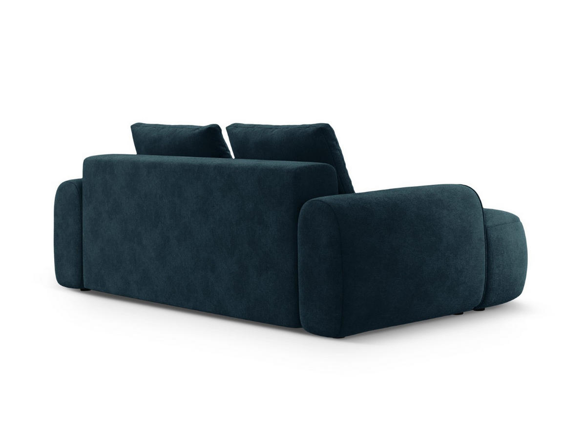 SOFA Linz aus Samt petrol 3 Sitzplätze - Petrol, Textil (100/84/200cm) - Cosmopolitan Design