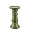 KERZENHALTER Yarine grün 10/10/20.5 cm Keramik - Grün, Kunststoff (10/20.5/10cm) - Mondex