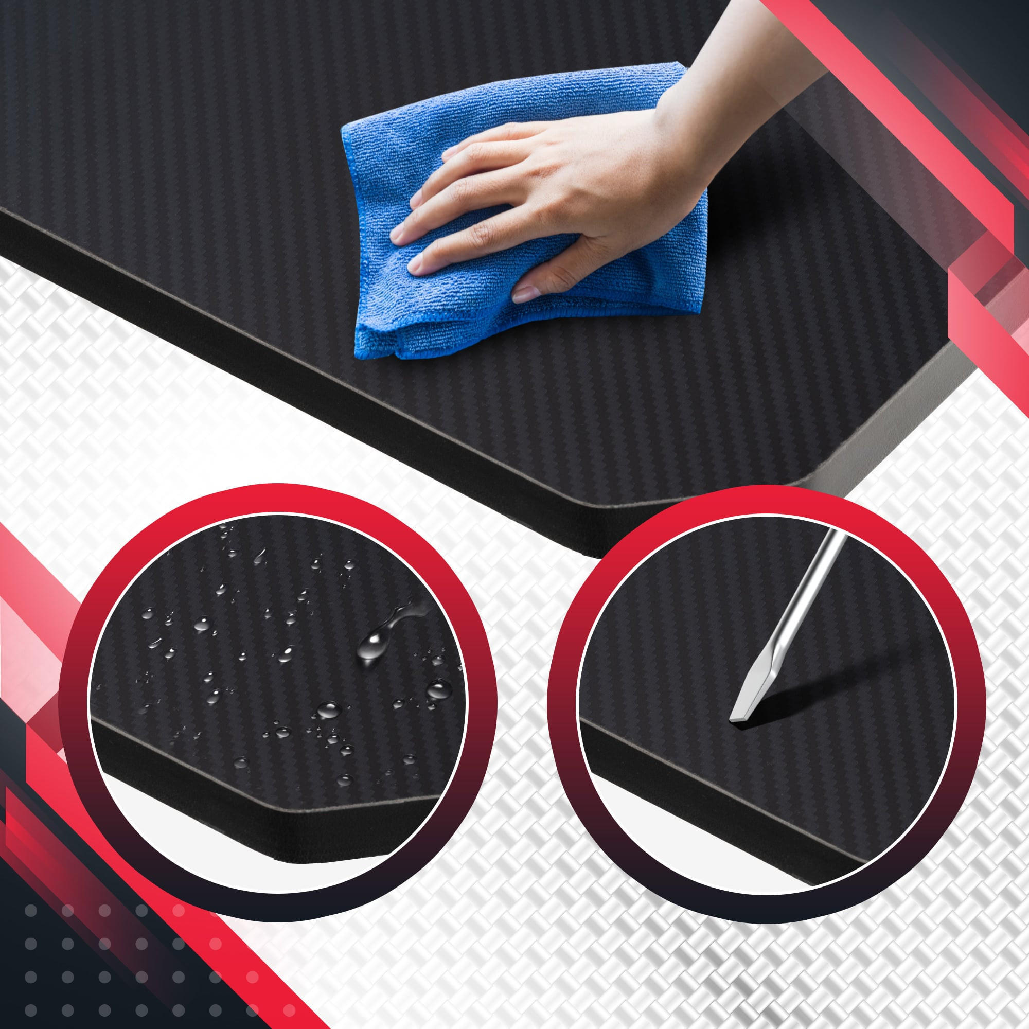 Thumbnail - CLP Gaming, Rot, Holz, 120x77x60 cm, Arbeitszimmer, Schreibtische, Gaming-Tische