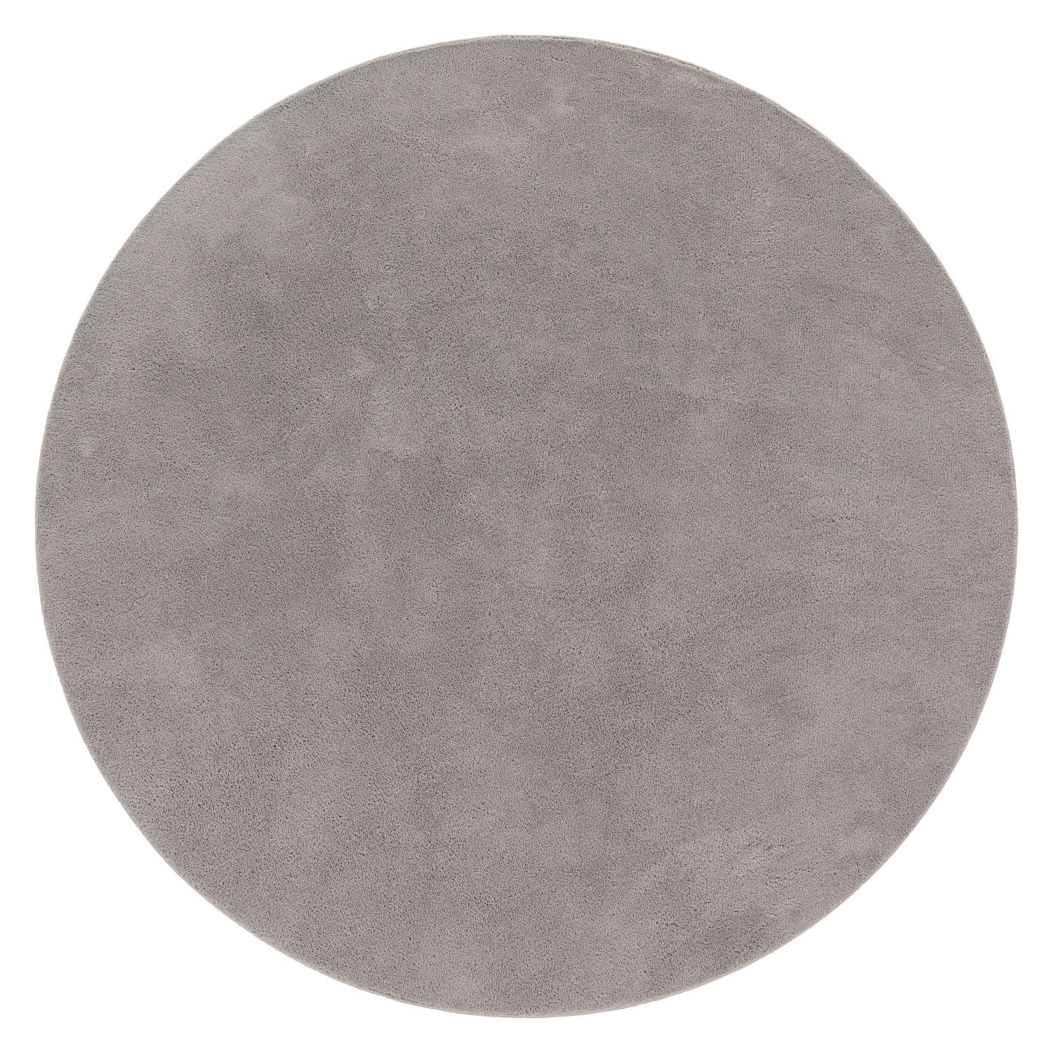 Paco Home Kurzflorteppich Grau 160x160 cm