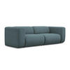 3-SITZER SOFA Strukturstoff Stoff Blau - Blau/Blaugrau, Kunststoff/Textil (228/70/89cm) - Makamii