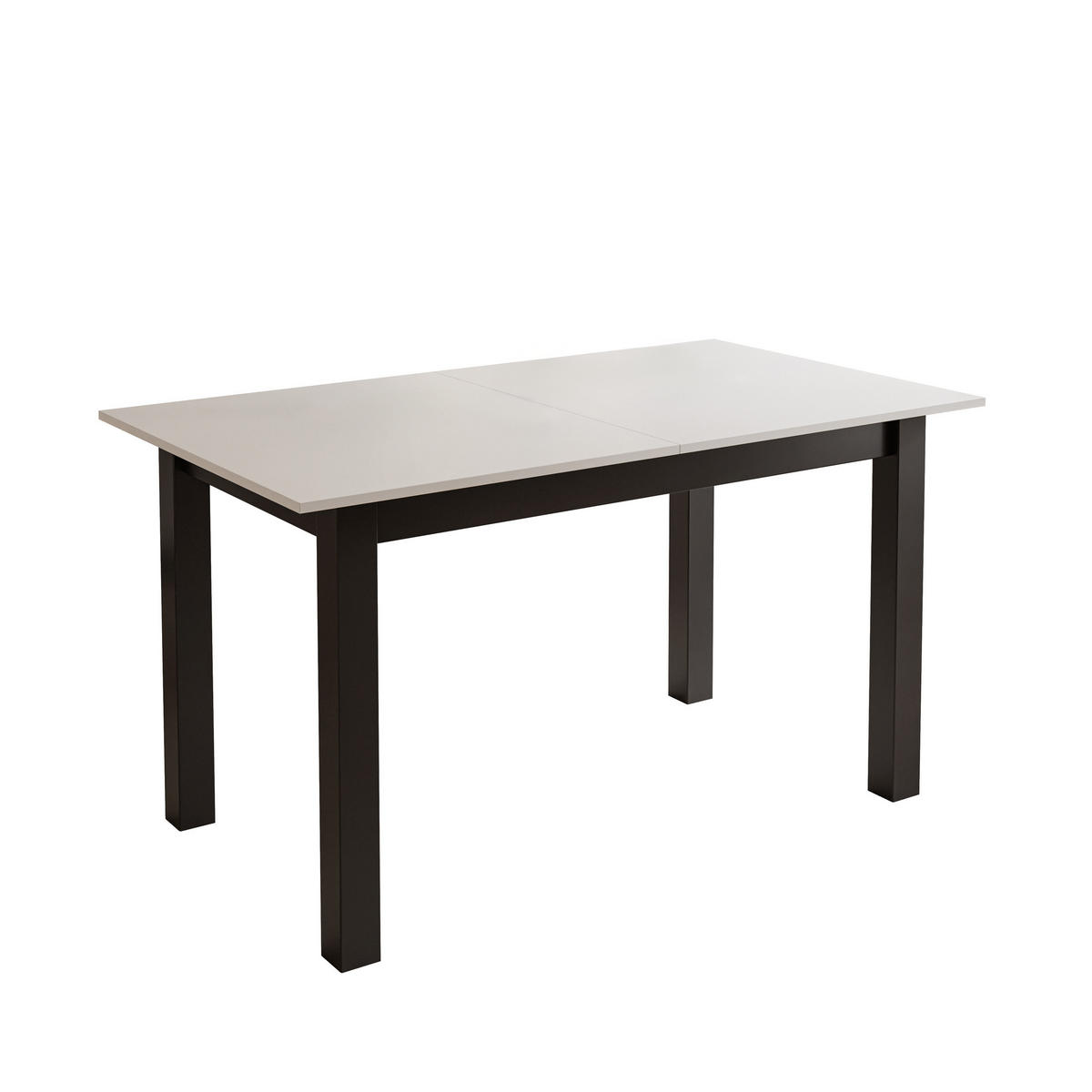 ESSTISCH ARTON 140-195 cm für 6-8 Personen - Schwarz/Weiß, Holzwerkstoff/Metall (140/80/77cm) - Lookway