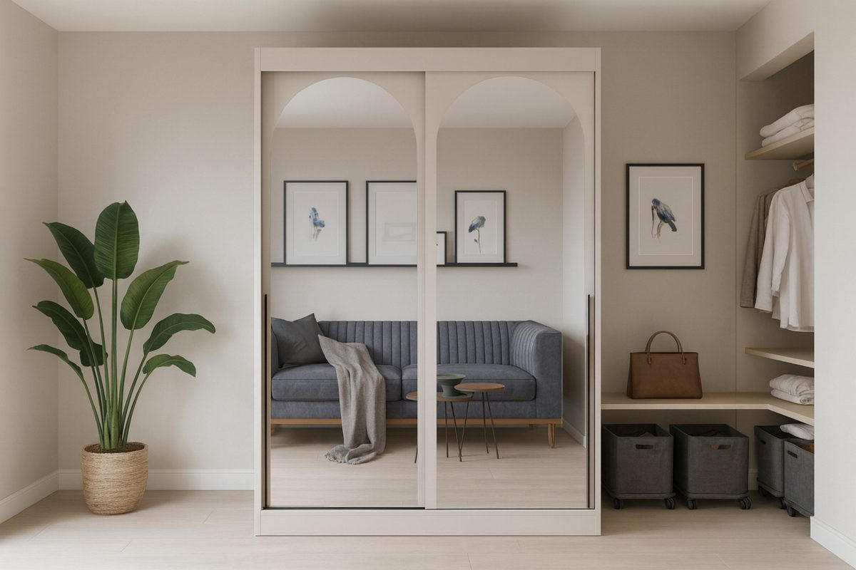 SCHIEBETÜRENSCHRANK MOSSA 150 / 215 / 65 cm in Kaschmir / Schwarz - Kaschmir/Schwarz, Holzwerkstoff (150/215/65cm) - Deine Möbel 24