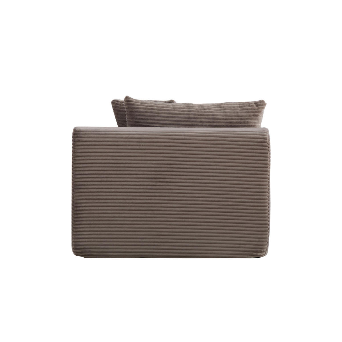 SOFAELEMENT 174/100/74.5 cm Grau mit rutschfestem Boden - Grau, Textil (100/74.5/174cm) - Oxeza