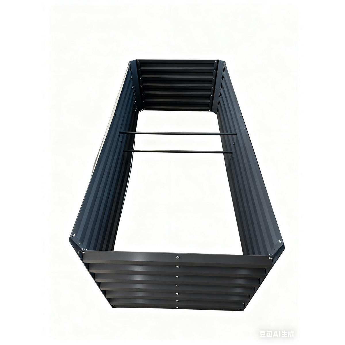 HOCHBEET - Anthrazit, Metall (100/57/100cm) - Relaxdays