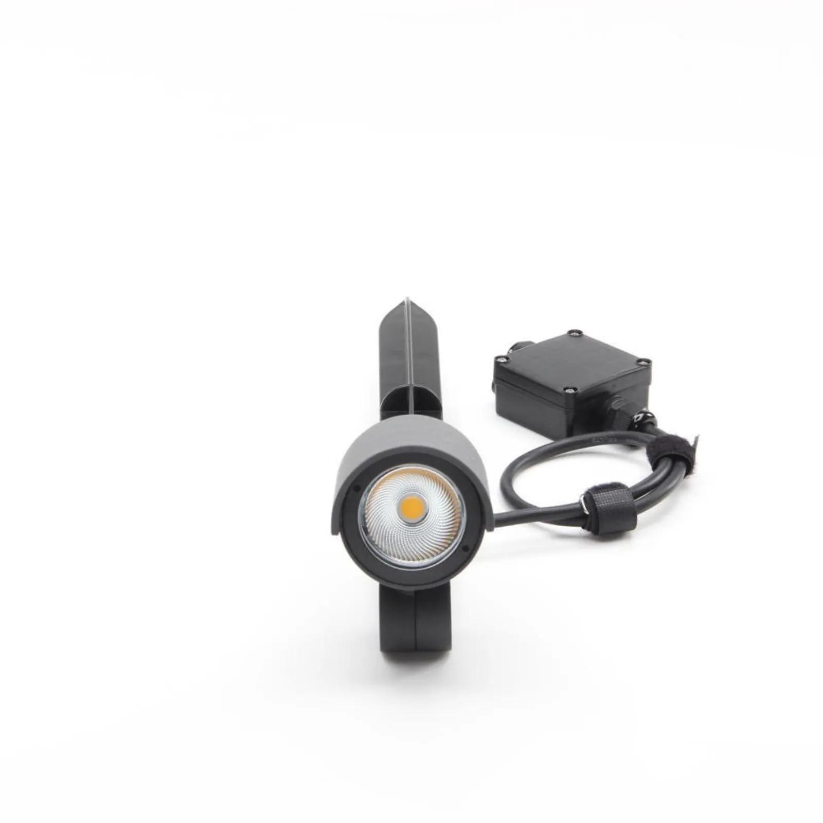 AUSSENSTRAHLER Keid II Dunkelgrau - Dunkelgrau, Metall (3.75/3.75/45.7cm) - click-licht