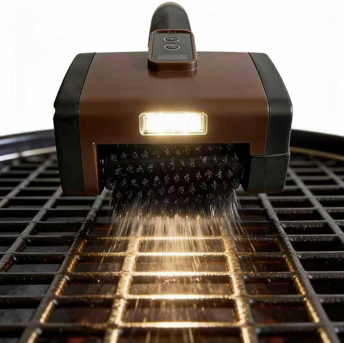 GRILLBÜRSTE Elektrische & Kunststoff Braun-Schwarz, Braun - Dunkelbraun, Kunststoff (14cm) - Authentics