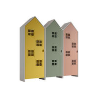 REGALSCHRANK Set Kania 173x37x171 MDF+Holzwerkstoff Weiß /Bunt - Pink/Gelb, Holzwerkstoff (173/171/37cm) - 58aufmkessel