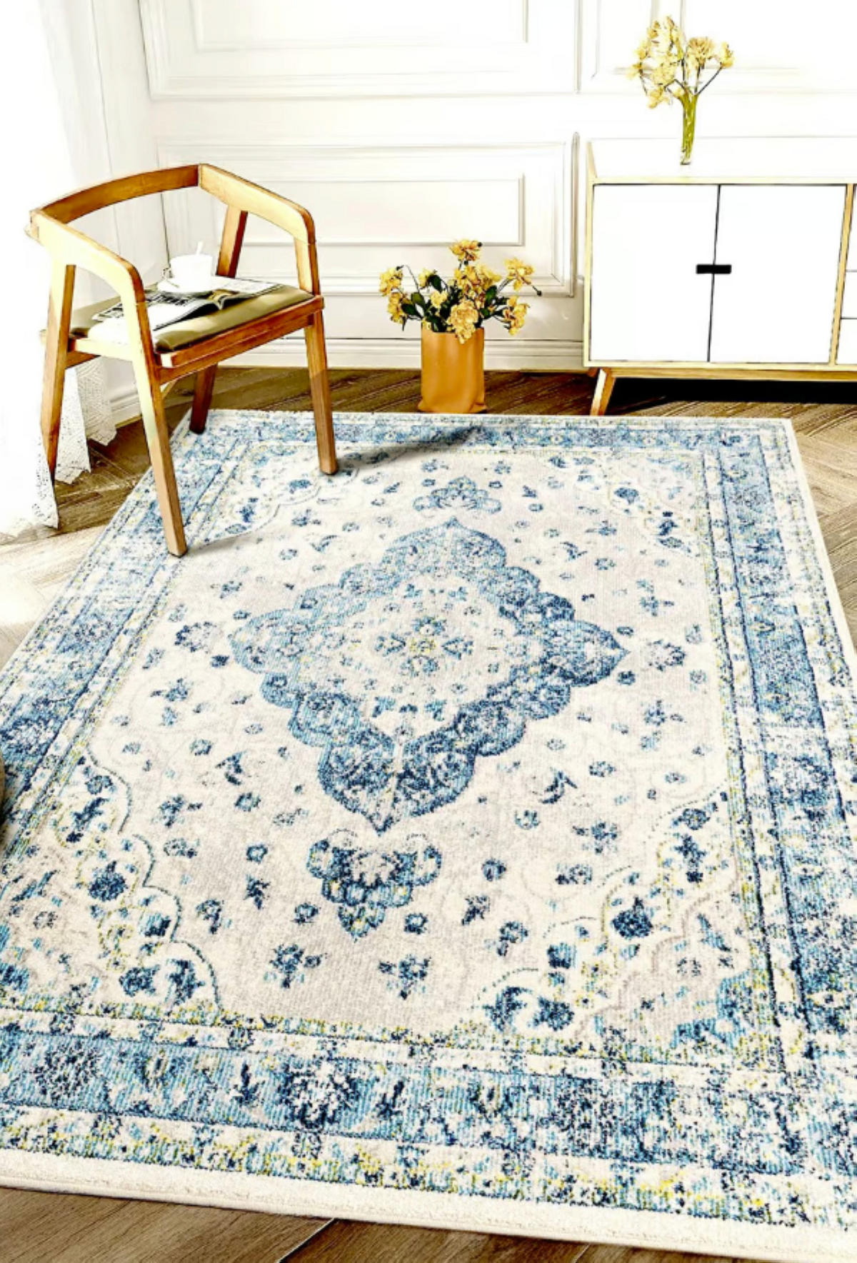 TEPPICH modern Flachgewebe Orient MOMA Blau 160 x 230 cm - Blau, Textil (160/230cm) - Novatrend