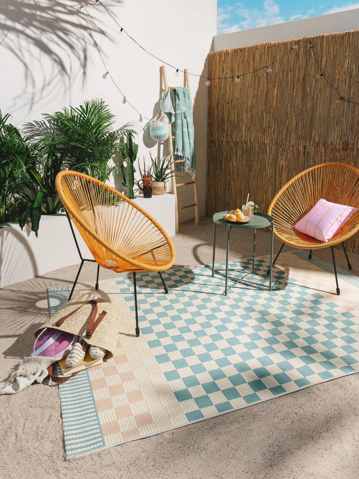 OUTDOORTEPPICH Candy Multicolor 200/290 cm - Multicolor, Kunststoff/Textil (200/290cm) - benuta