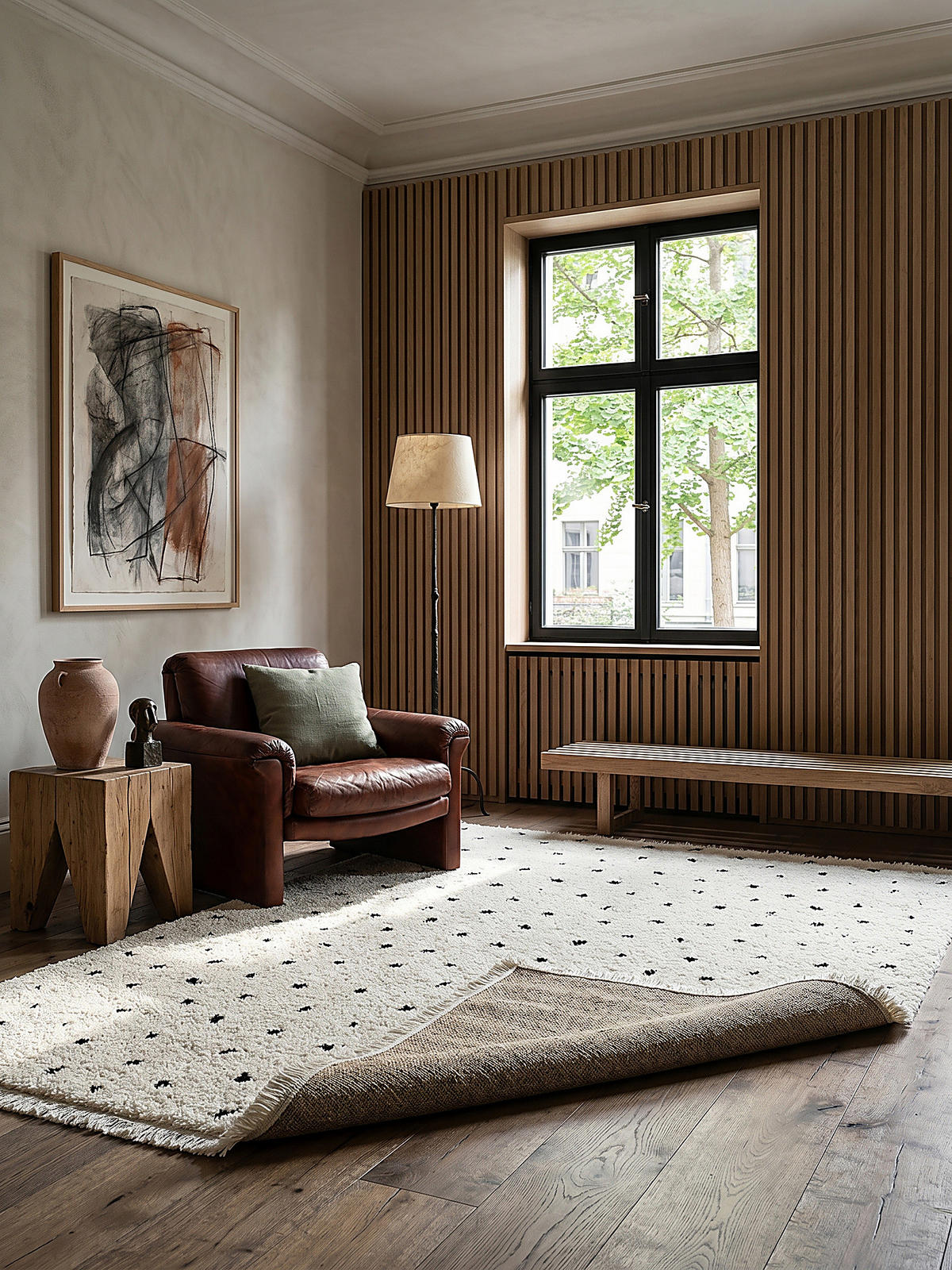 HOCHFLORTEPPICH Abstrakt ATRIO Polypropylen Creme 160 x 230 cm - Beige, Textil (160/230cm) - KADIMA DESIGN