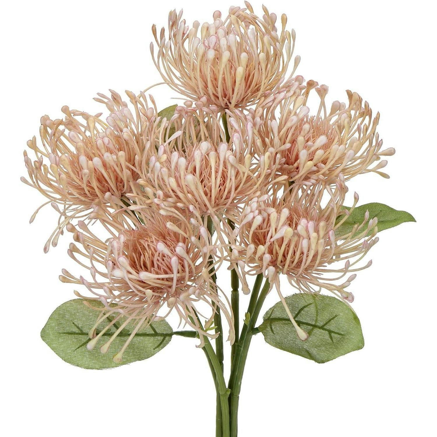 KUNSTBLUMEN 6-teiliges Set Chrysanthemen 30 cm - Rosa, Kunststoff (30cm)