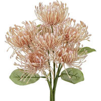 KUNSTBLUMEN 6-teiliges Set Chrysanthemen 30 cm - Rosa, Kunststoff (30cm)