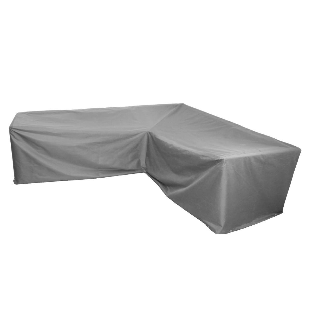 SCHUTZHÜLLE Abdeckung für Garten-Lounge-Ecke B 200 x T 200 x H 66 cm - Grau, Textil (300/66/400cm) - Supellex