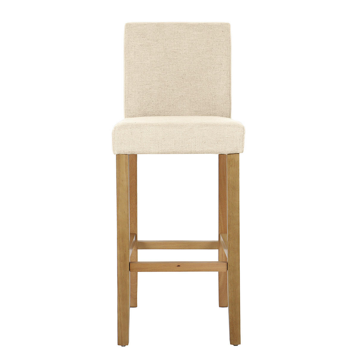 BARSTUHL - 2er-Set - Weiß, Holz/Textil (43/109/54cm) - home24