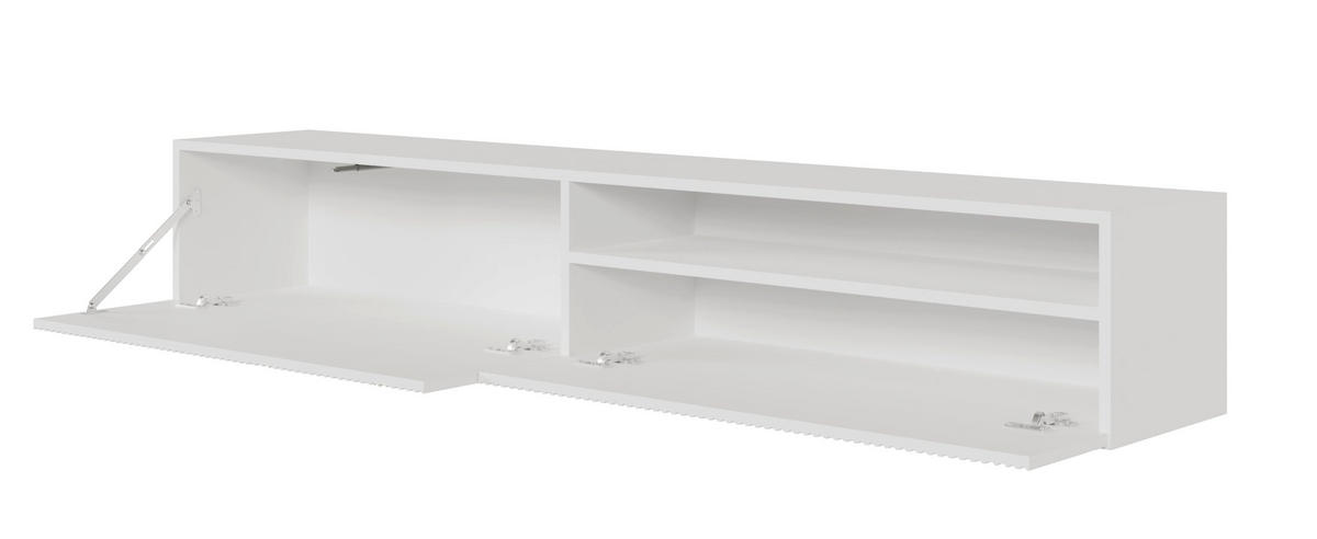 TV-HÄNGEBOARD Veldio Weiß mit offenem Fach 175 cm - Weiß, Holzwerkstoff (175/28.5/31.6cm) - Selsey