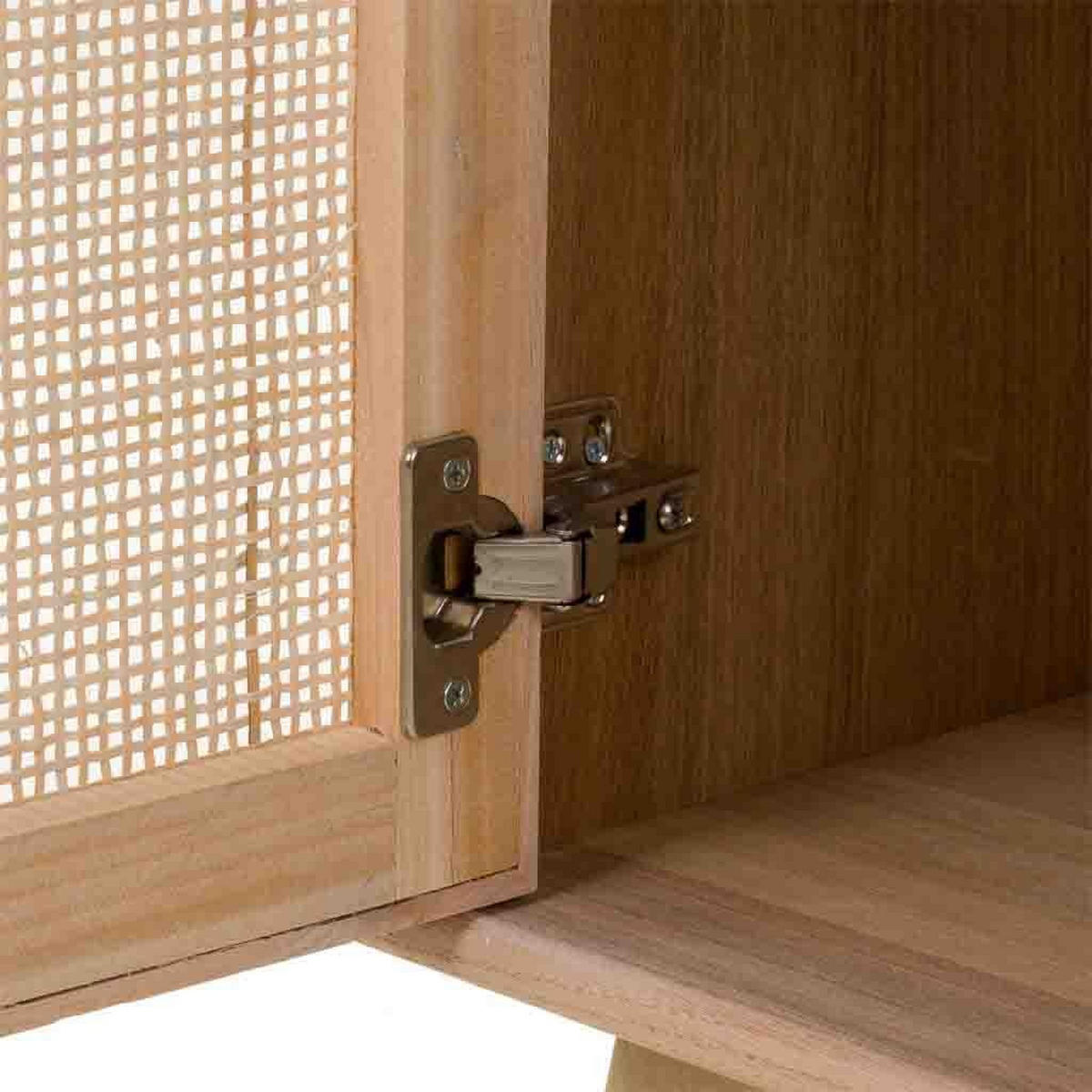 NACHTTISCH aus Holz und Gitter, braun, 42x37x71cm - Braun, Holz (42/71/36.5cm) - Wanderlust