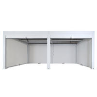PERGOLA 6x Seitenwand 220x600x300cm Weiß - Weiß, Metall (600/220/300cm) - BERLINLODGE