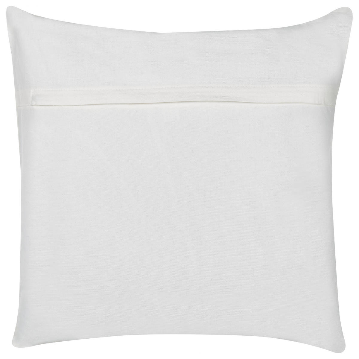 DEKOKISSEN Weiß 45/45 cm Dillenia - Multicolor/Weiß, Textil (45/45/6cm) - Beliani