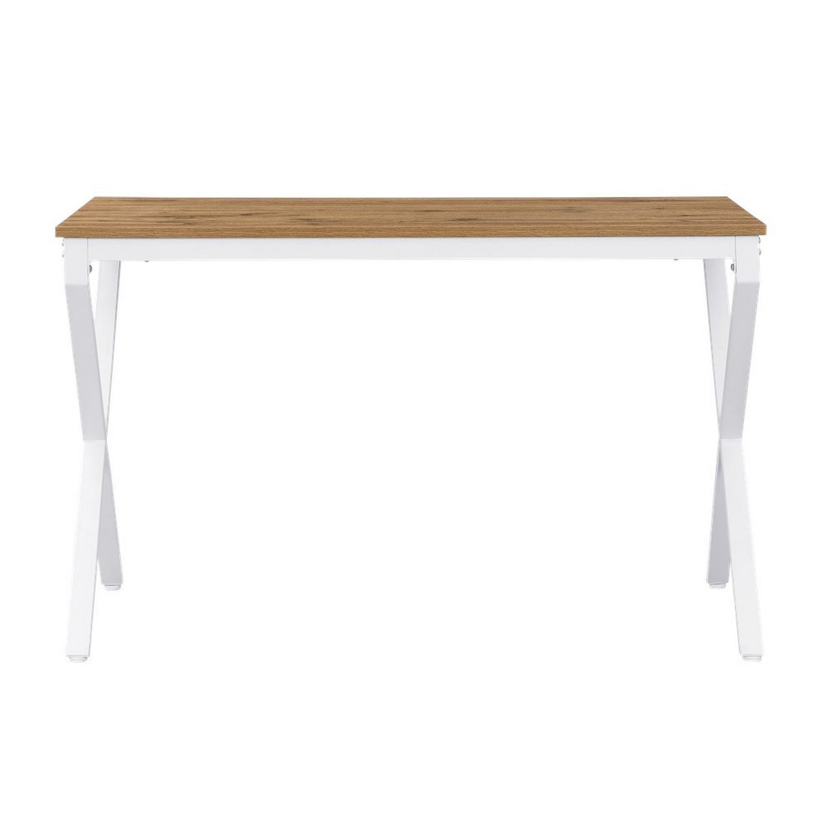 ESSTISCH SAMUEL, Eiche, 120/60/76 cm - Eichefarben/Weiß, Holzwerkstoff/Metall (60/120/76cm) - B&D Home
