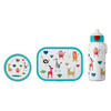LUNCHSET Campus Animal Friends 3er Set - Türkis/Multicolor, Kunststoff (1/1/1cm) - Mepal