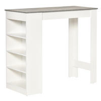 BARTISCH Weiß und Grau 1 Stück - Weiß, Kunststoff (115/50/102.7cm) - GiPP
