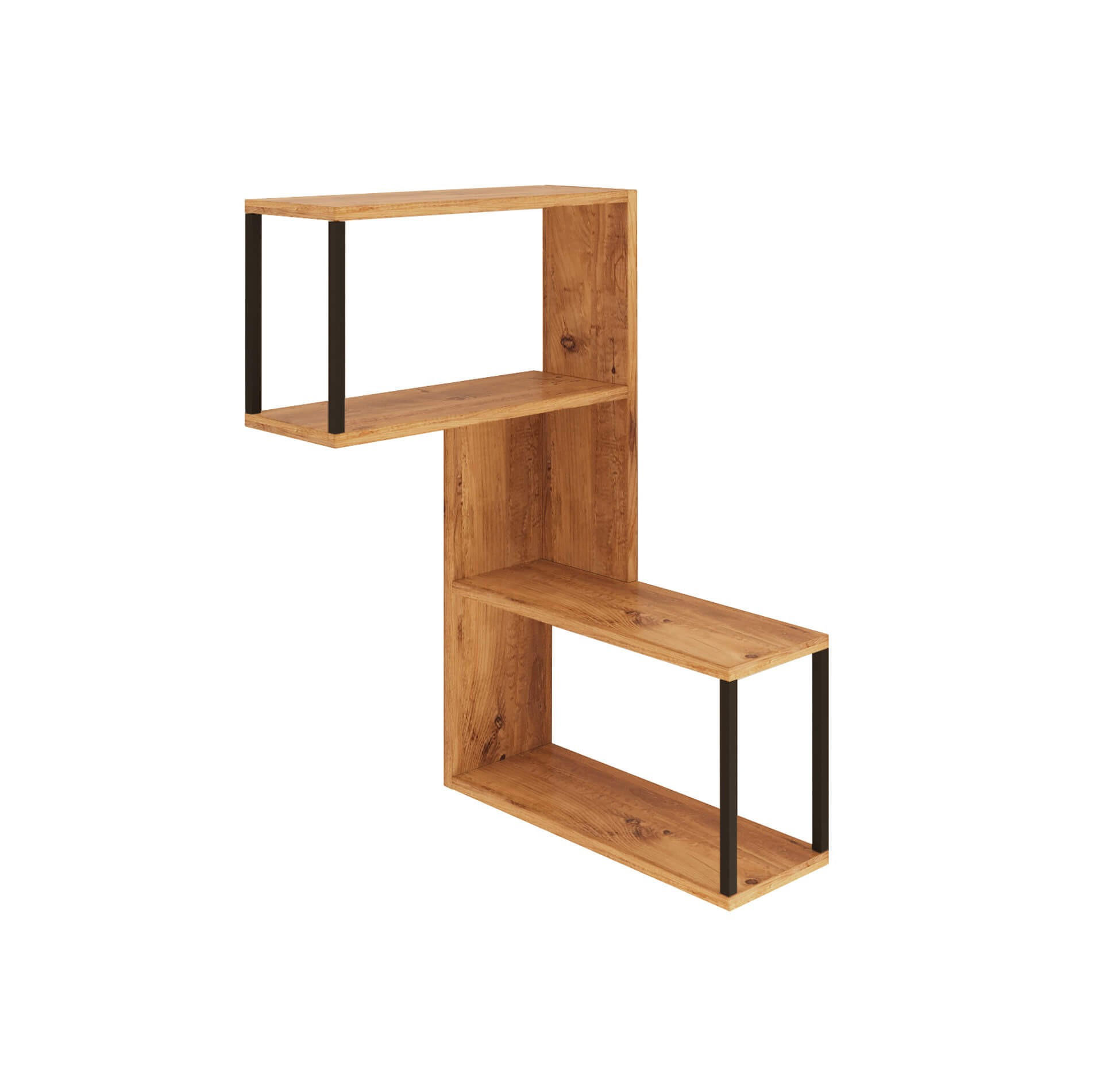 WANDREGAL 53,5/19,5/85 cm - Braun, Holz (53.5/85/19.5cm) - Mobili Rebecca