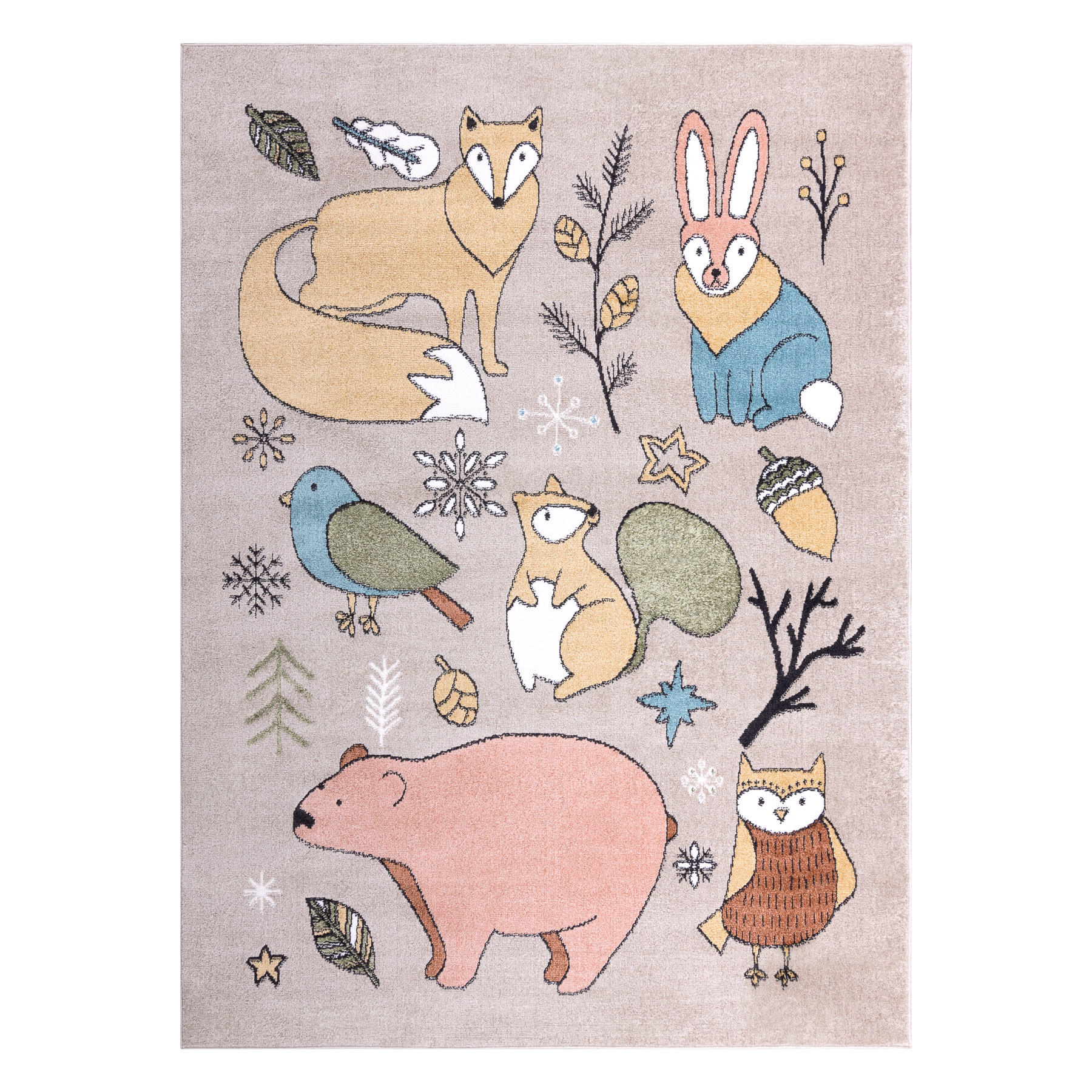 TEPPICH Fun 120/170 cm - Beige, Textil (120/170cm) - rugsX