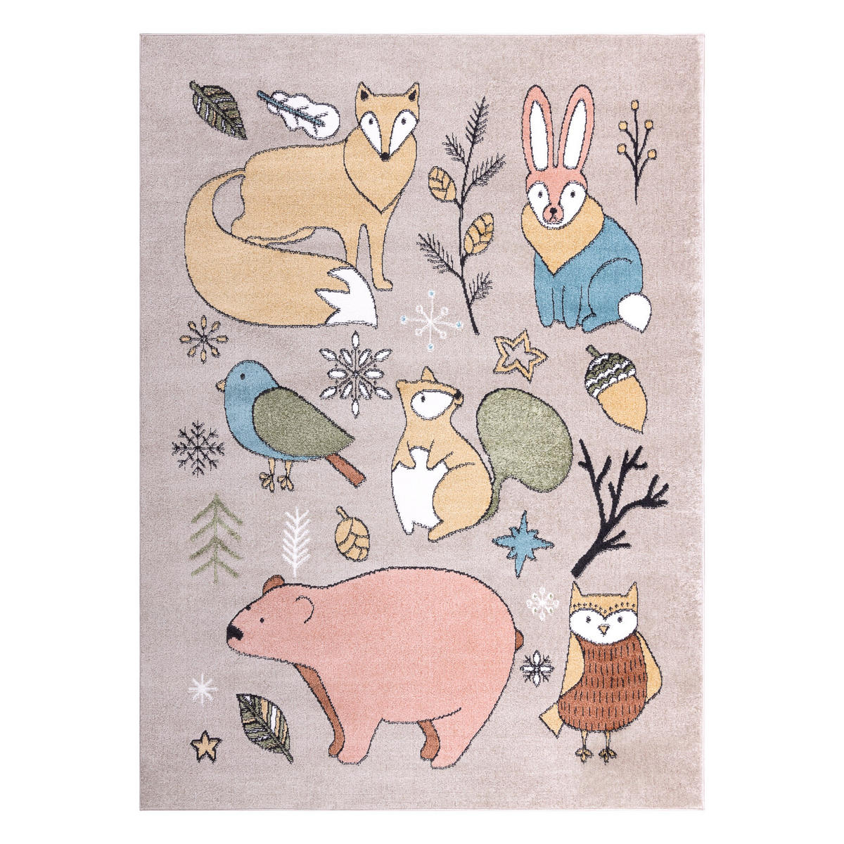 TEPPICH Fun 120/170 cm - Beige, Textil (120/170cm) - rugsX
