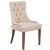 WOHNZIMMERSTUHL Stoff creme - Creme/Naturfarben, Holz/Textil (55/92/58cm) - CLP