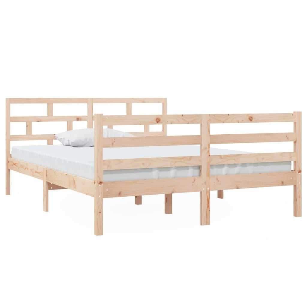 BETT Kent 146/195.5 cm - Braun, Holz (140/190cm) - Nettlife
