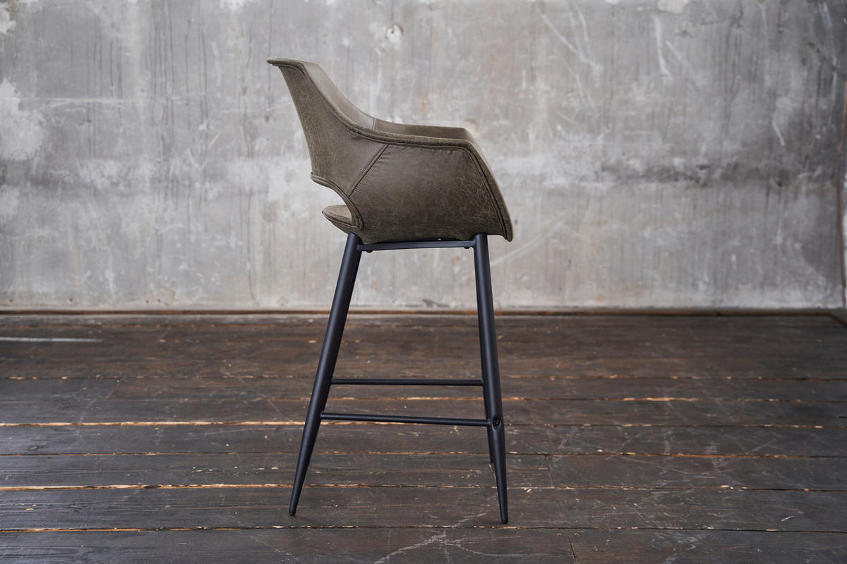 THEKENHOCKER ZAJA Grün Microfaser - Grün, Textil (57/103/59cm) - KAWOLA