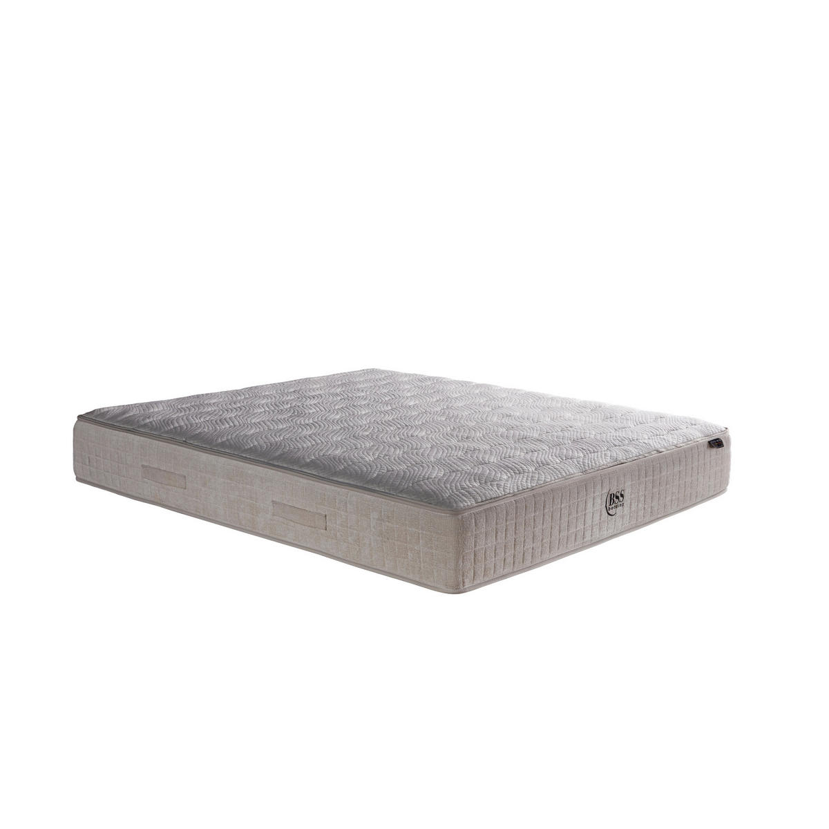 BOXBETT Naturalbett Bett boxspringbett 160x200 mit matratze - Weiß, Holz (160/200cm)