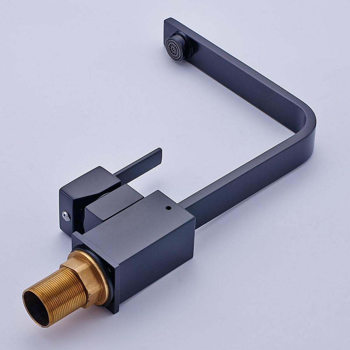 KÜCHENARMATUR, 328 x 200 mm, schwarz - Schwarz, Metall (42/7/23.7cm) - Vallsero