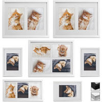 BILDERRAHMEN Galeria MDF Weiß (7tlg) - Weiß, Holzwerkstoff (22/35/42cm) - BoMoe